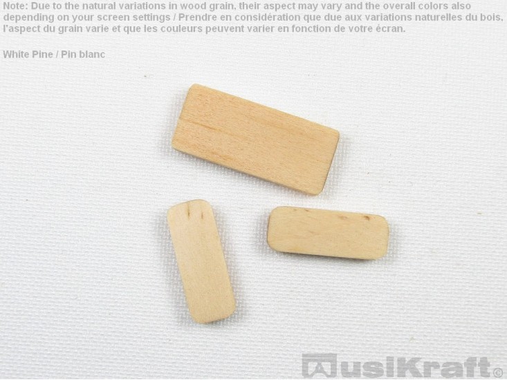 White pine wood inserts (set)